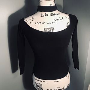 American Apparel Black Choker Top